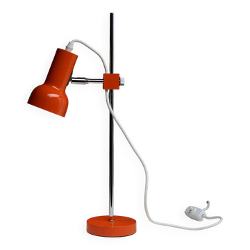 Orange cone table lamp