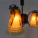 Art deco hanging lamp in glass