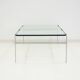 Coffee table in steel and glass by Preben Fabricius and Jørgen Kastholm