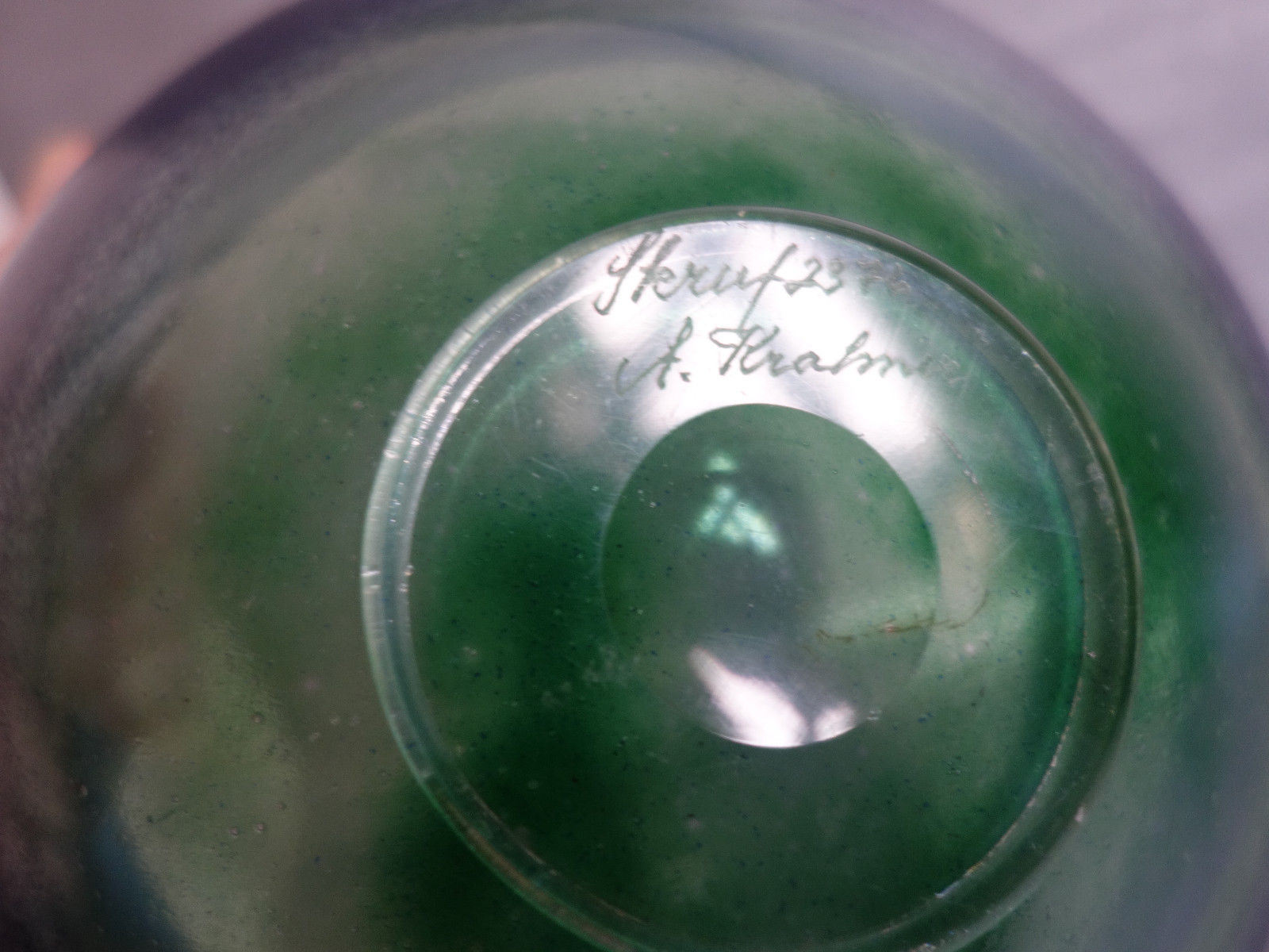 Cup "KOSMOS" designer Annette Krahner for Skruf Glass