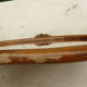 Vintage oval mirror in bamboo and rattan - 31x28cm