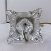 Glass desk lamp foot