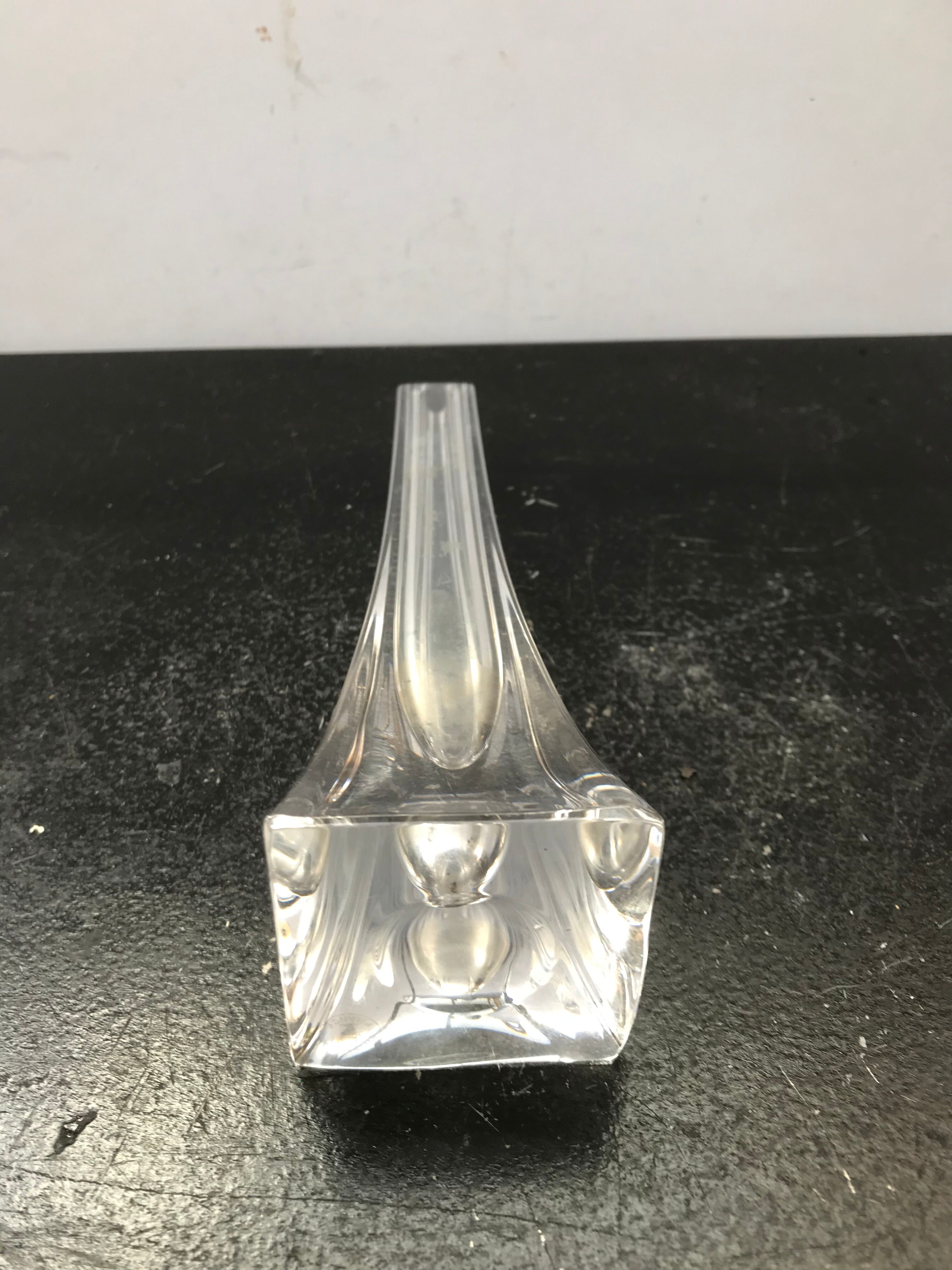 Former vase soliflore in crystal made in France vintage