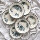 6 ironstone soup plates “Mûre” Badonviller