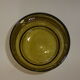 Coupe en verre bullé ocre