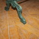 Bistro table in marble and cast iron around 1900