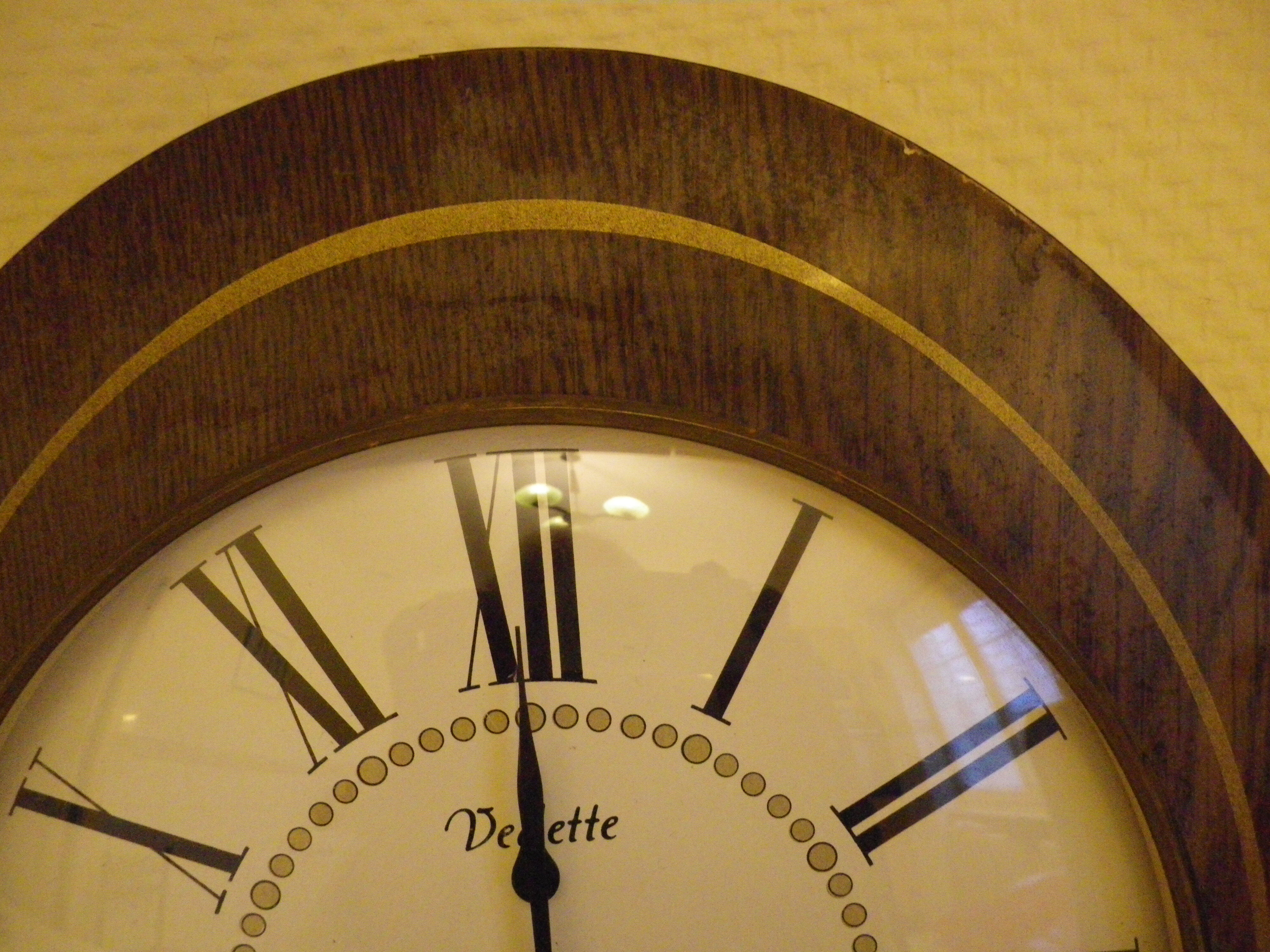 Wall Clock Star - Laiton, glass, formica - 1960s