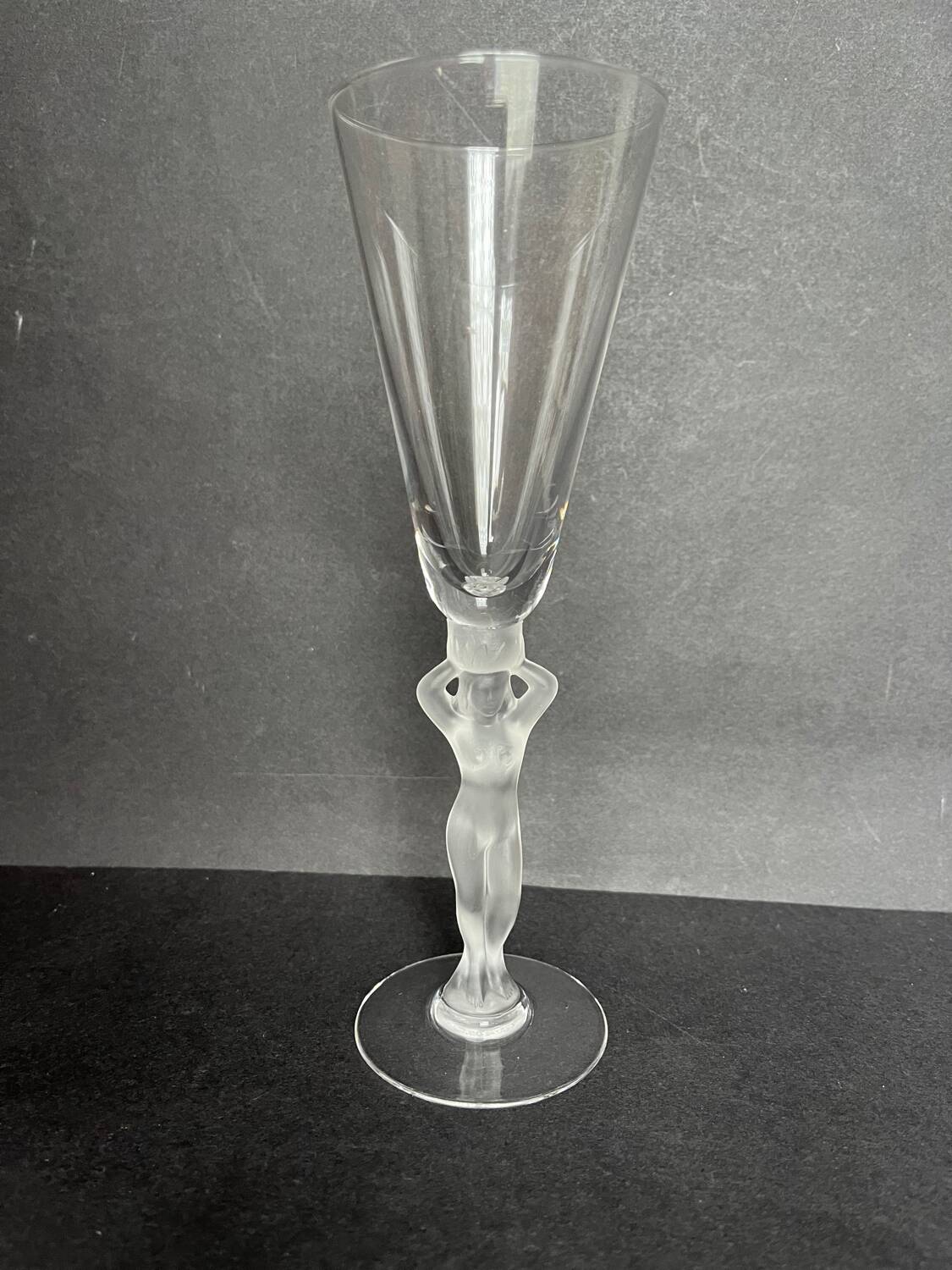 6 Bayel crystal champagne flutes