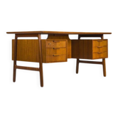 Teak desk, model 75, by Gunni Omann for Omann Jun Furniture Factory, 1960s