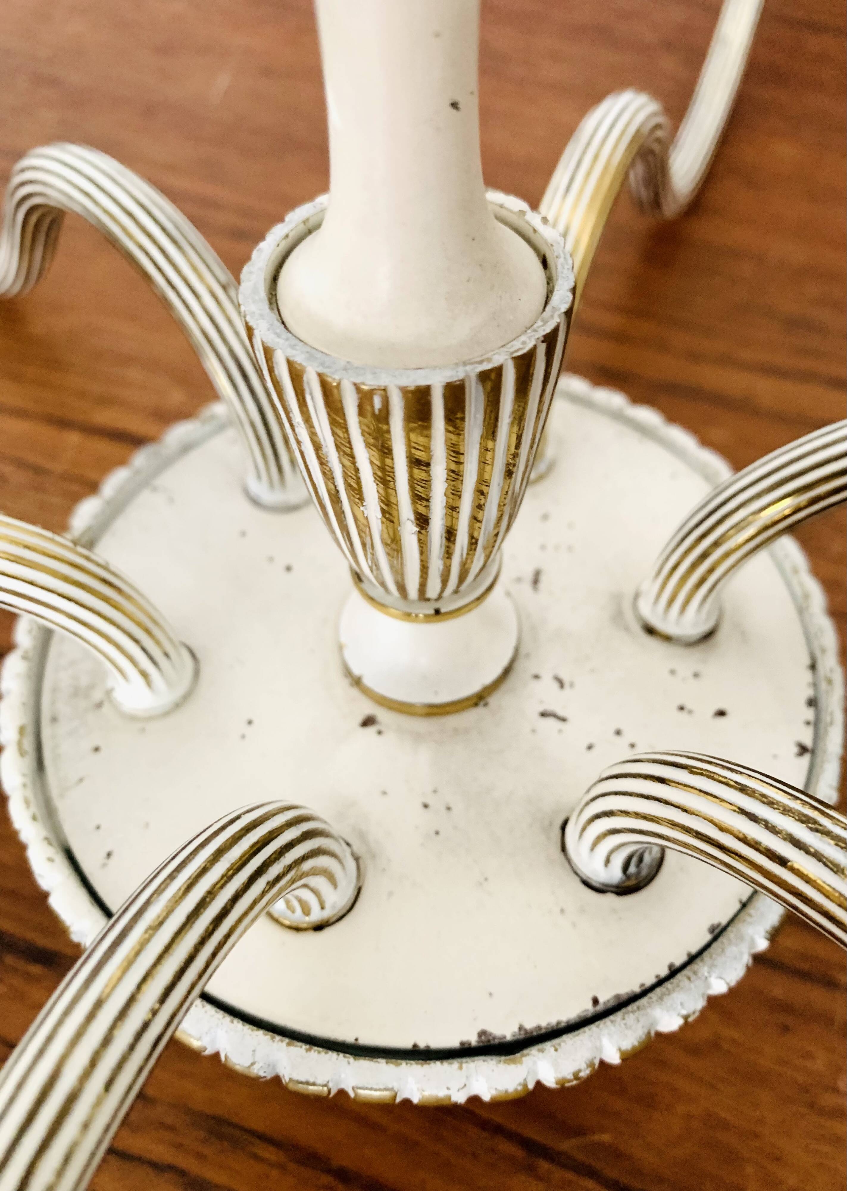 Brass Chandelier by Vereinigte Werkstätten München