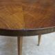 Art Deco walnut side table or coffee table.
