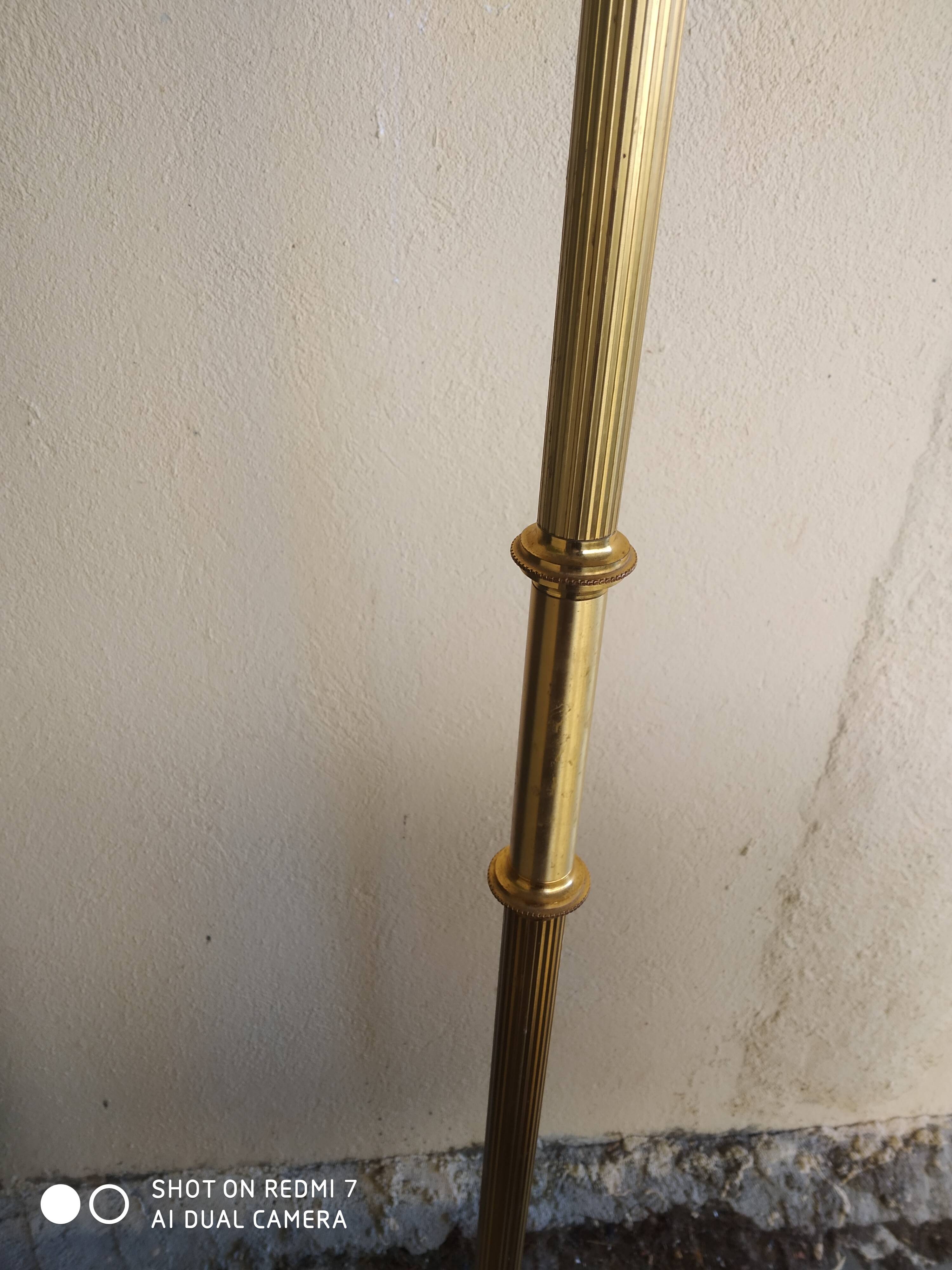 Vintage gold floor lamp