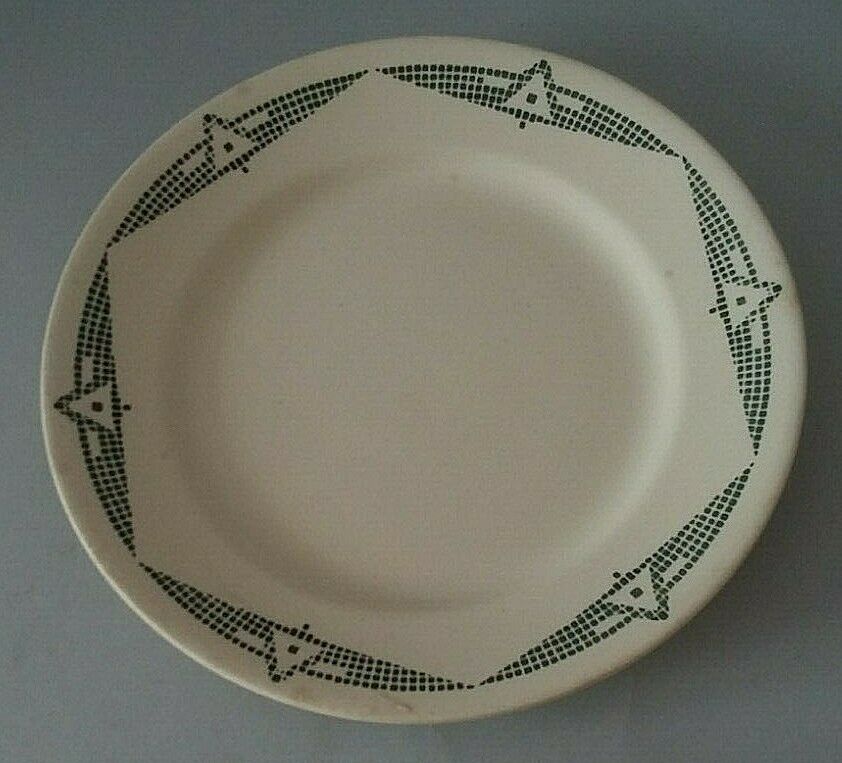 Flat plate in earthenware marked PB Limoges model Henri early XXth