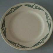 Flat plate in earthenware marked PB Limoges model Henri early XXth