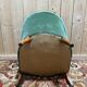 Fauteuil crapaud époque Napoléon III en velours vert