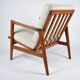 Original armchair fully restored, Scandinavian icon of 60s