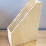 Trio of wooden filing cabinet racks