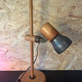 Lampe de bureau en bois année 60/70 Temde