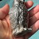 Salière poivrière forme chouette (hibou) vintages métal argenté
