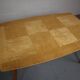 Vintage Scandinavian dining table made of Karelian birch