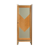 Wardrobe restyled in smoked green
