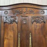 19th century Breton chestnut wardrobe