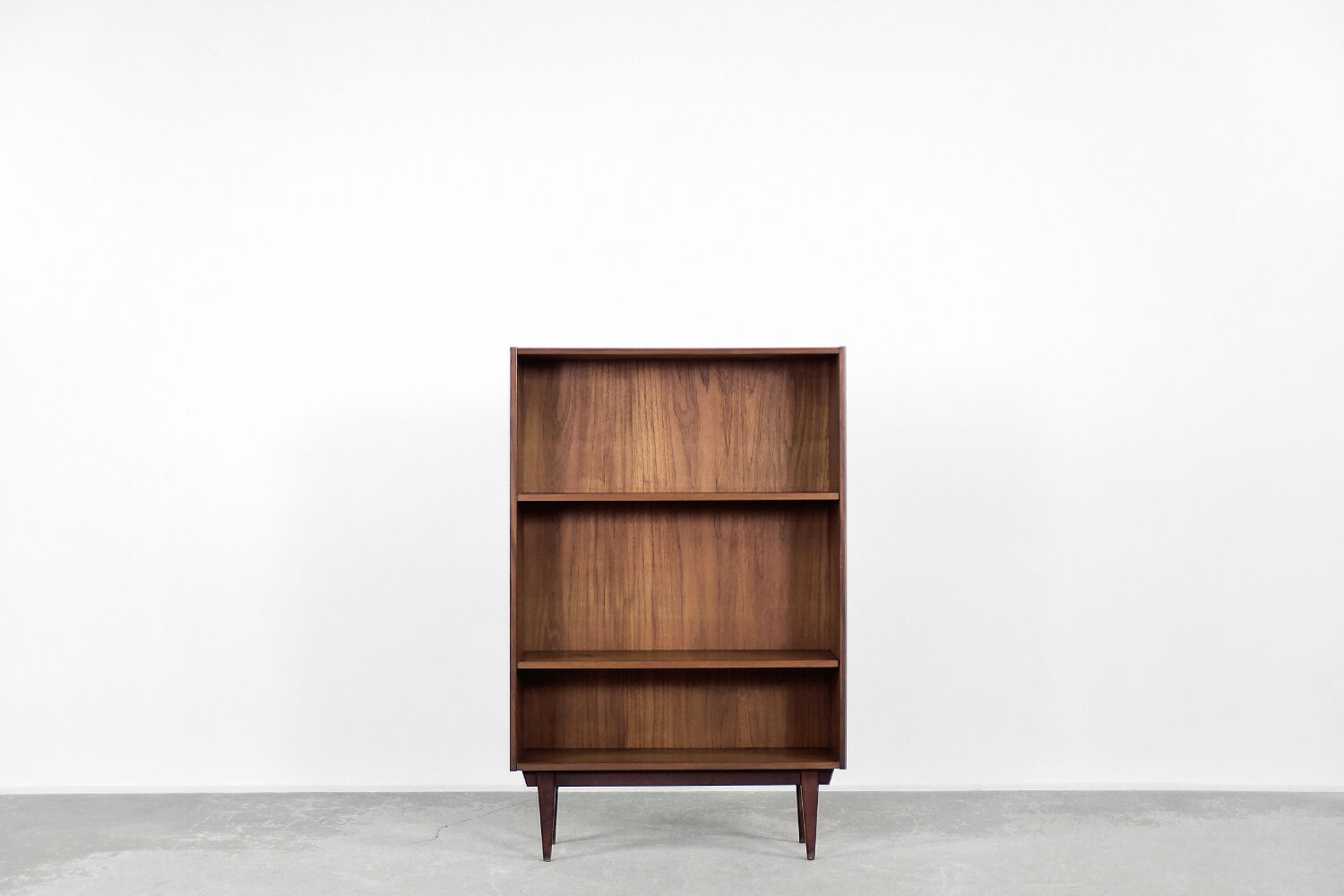 Mid-century modern vintage classic swedish teak bookcase, 1960s