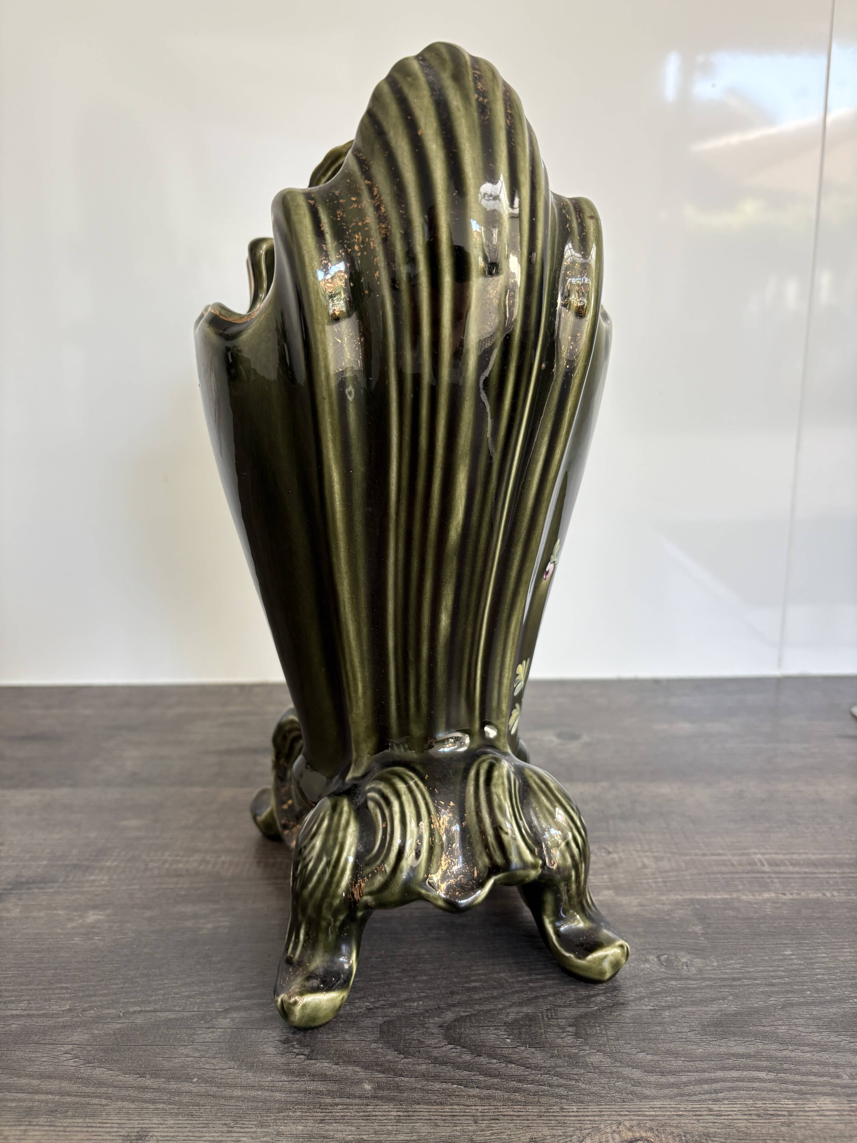 Antique glazed ceramic vase