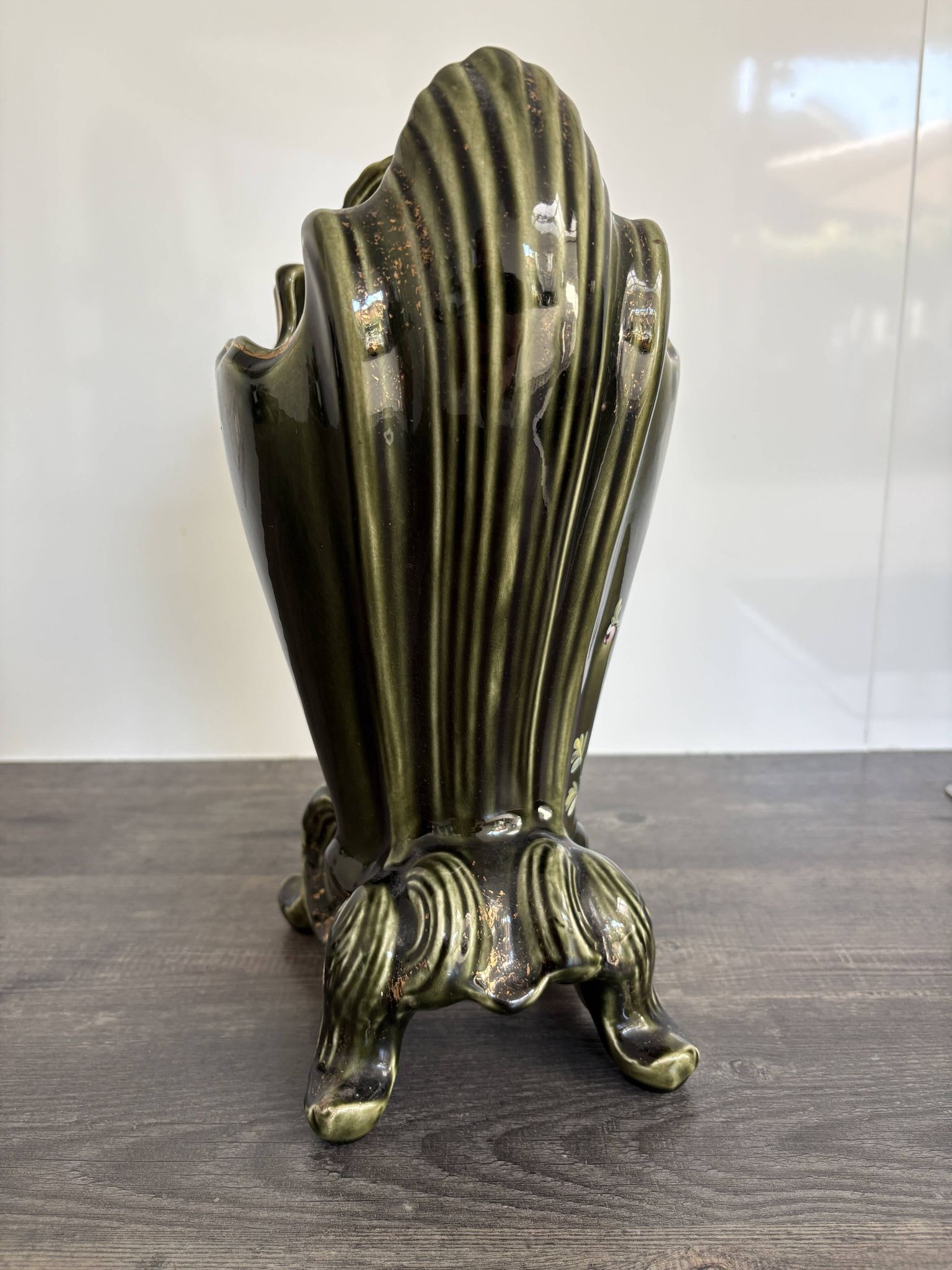 Vase ancien en céramique émaillée