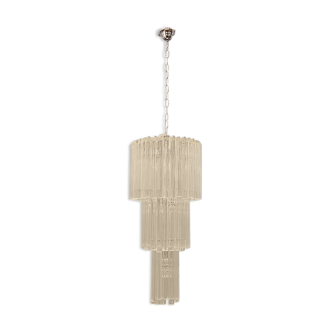 Mid-Century Murano Glass Prism Chandelier by Paolo Venini