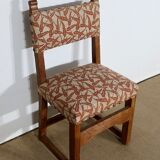 Suite of 4 oak chairs, monastic taste – early twentieth