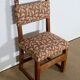 Set of 4 oak chairs, early 20th century monastic style.