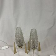 Pair of French mid century bedside lamps style from the 1950s 1960s Space age
