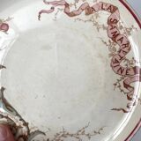 Set of 9 dessert plates "A la Samaritaine" K&G Lunéville 1900, art nouveau service