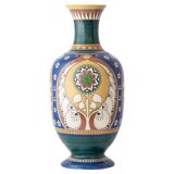 Monumental vase Lindus Art Nouveau–Art Deco, Arnhemsche Fayencefabriek, 1910s