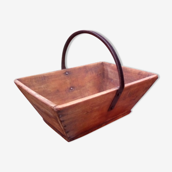 Wooden harvest basket