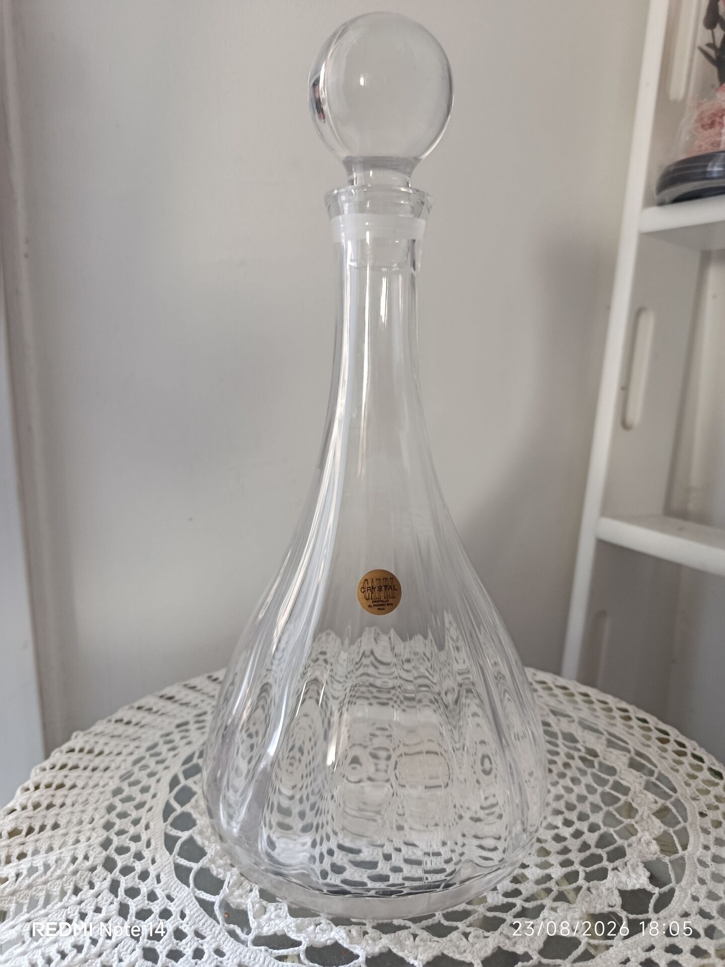 Carafe en cristal