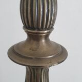 Large metal vine leaf lamp base