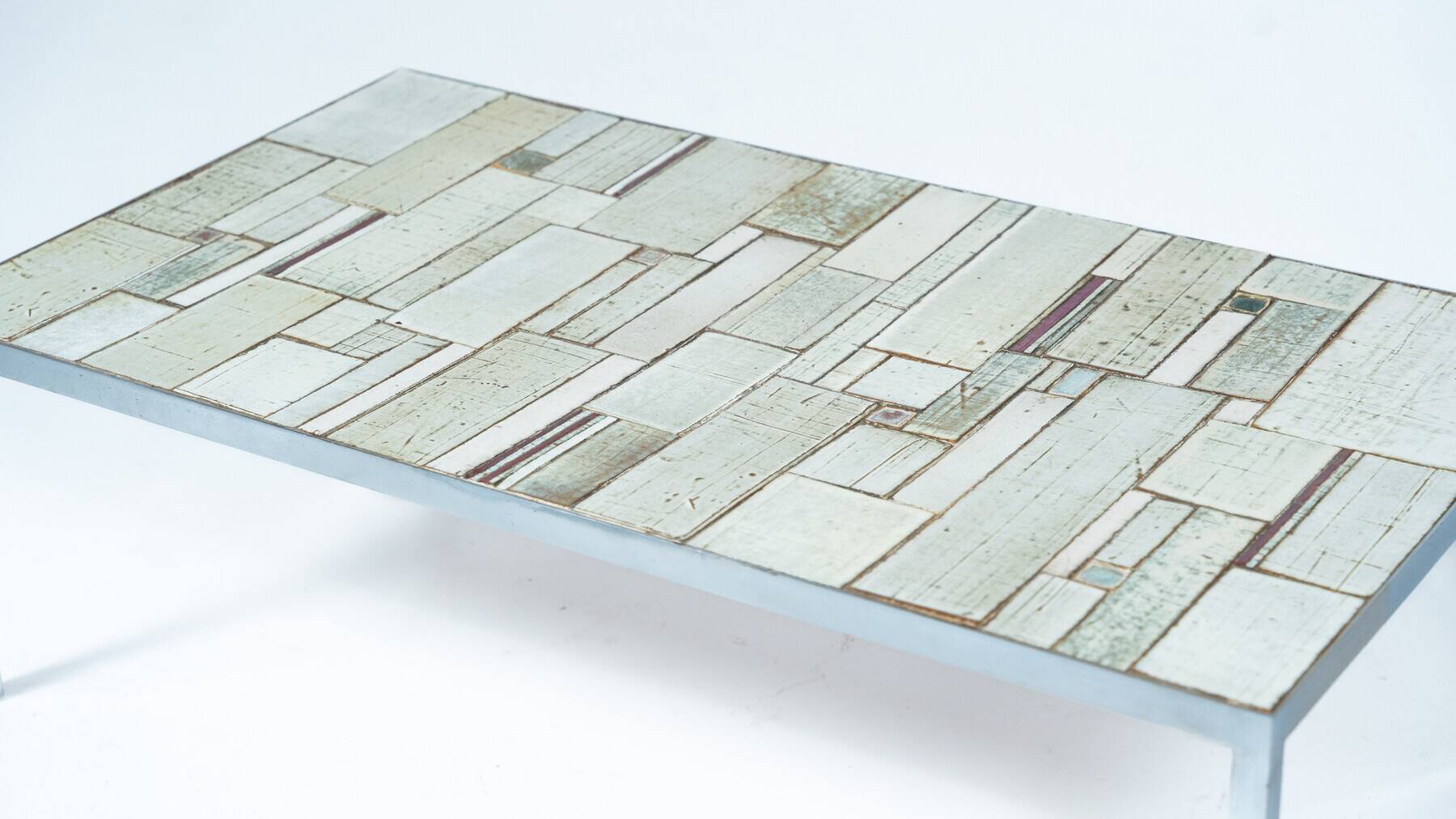 Mid-Century Mosaic Coffee Table attributed to Pia Manu, 1970s