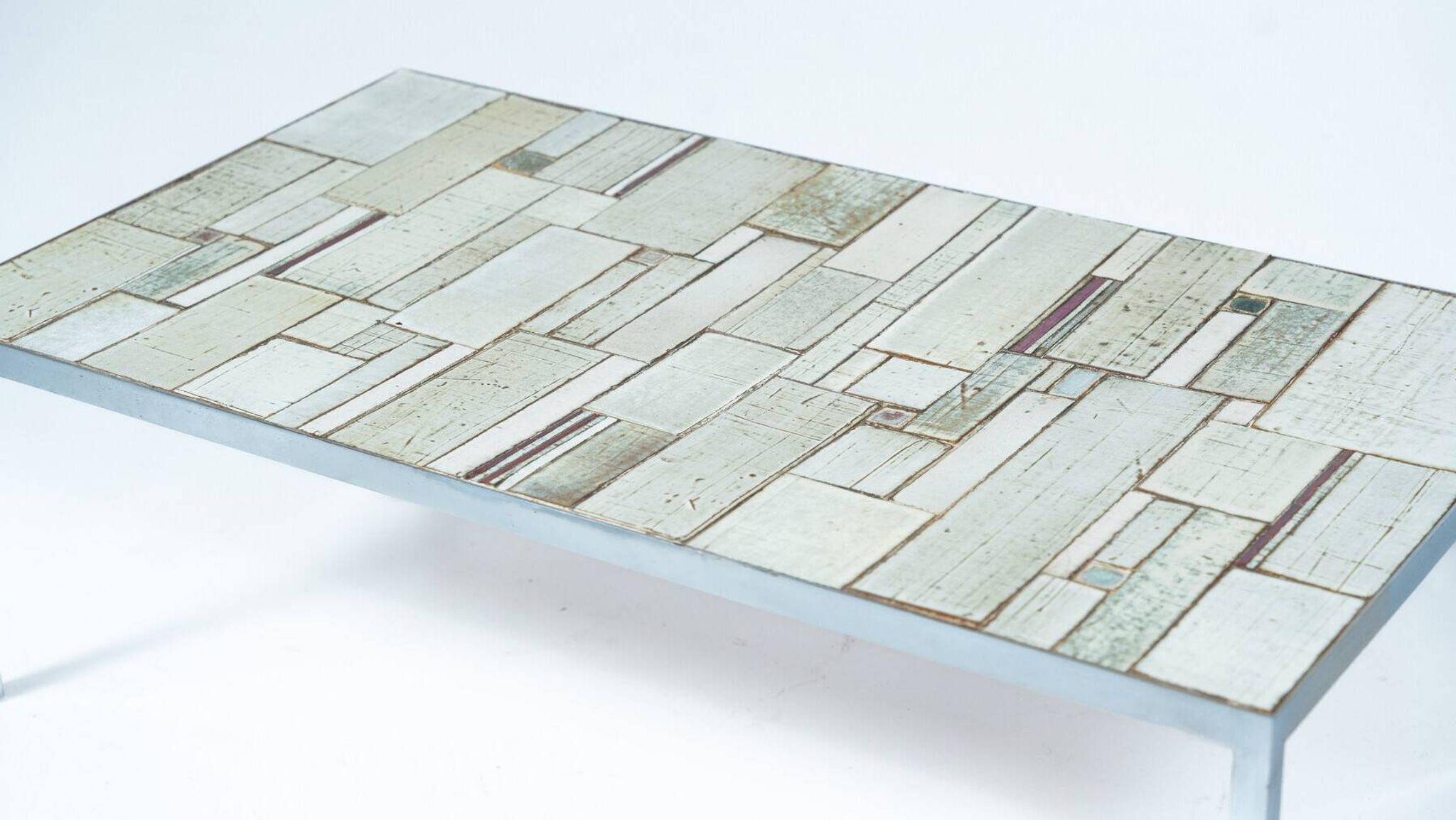 Mid-Century Mosaic Coffee Table attributed to Pia Manu, 1970s