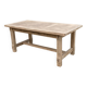 Renovated extendable farmhouse table in raw oak 255cm