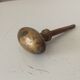 Antique olive door handle from the 19th century.