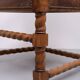 Dutch 19th Century Oak Baroque open Arm Chair