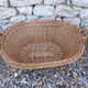 Handmade wicker laundry basket