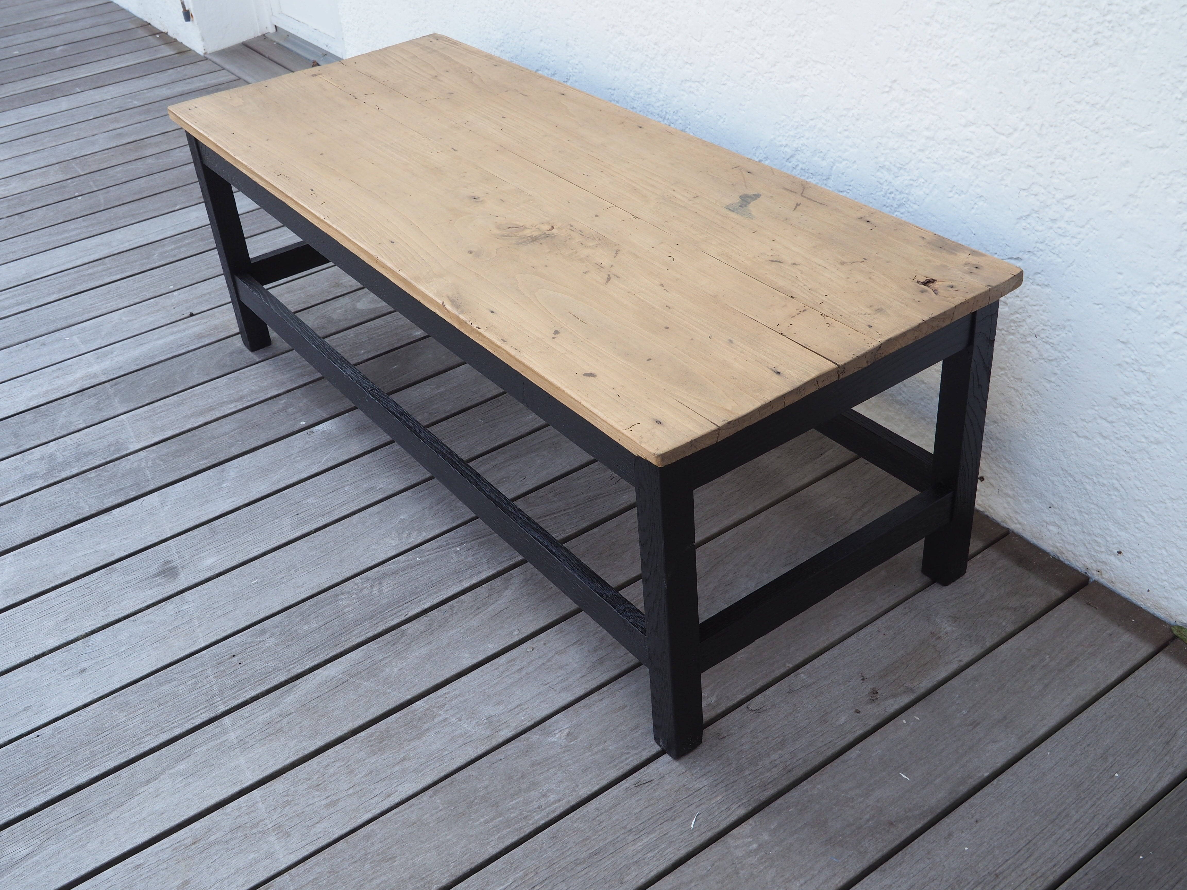 Oak and pine coffee table