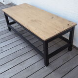 Oak and pine coffee table