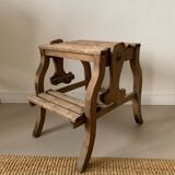 Old foot walk in solid wood