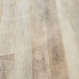 Natural wood farmhouse table