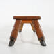 Industrial leather bench ca.1920
