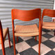 Set of 4 Møller 71 chairs